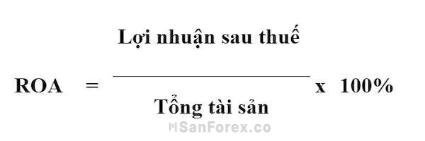 Công thức xác định ROE dựa vào Lợi nhuận sau Thuế và toàn bộ tài sản doanh nghiệp