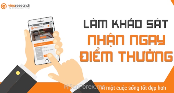 Thực hiện khảo sát và kiếm tiền đơn giản cùng Vinaresearch